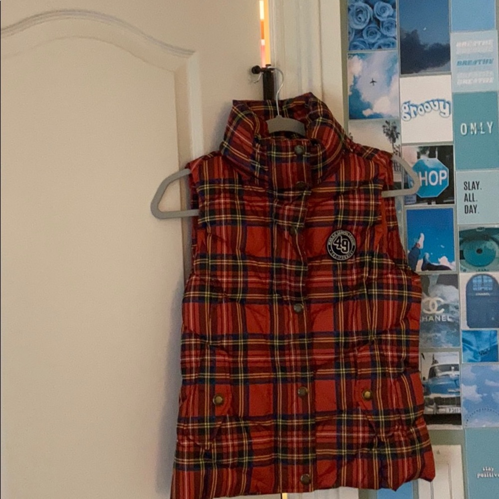Plaid vest